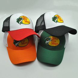 Sombrero de red para conductor de camión de alta calidad, sombrero de lengua de pato de pesca, sombrero con visera, gorra de béisbol sólida