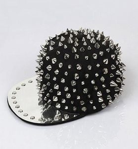 Hip Hop Caps Hip Hop Chaps punk chapeau bigbang personnalité jazz snapback Cap Men Femmes Spike Studs Rivet Hat Punk Styl 2010191190592