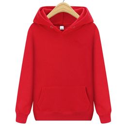 Sweats à capuche de haute qualité Sweats Hommes Femme Mode Couleur unie Rouge Noir Gris Rose Automne Hiver polaire Hip Hop Sweat À Capuche Homme Marque Casual Tops