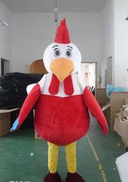Haute qualité chaud gros poulet chaud déguisement dessin animé adulte mascotte Costume