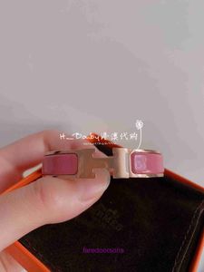 Hoogwaardige HREEM's S -armbanden online winkel smal emailarmband Rosepatch kleurrijk roze roségoud met origineel logo