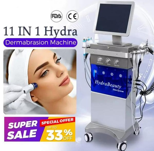 Microdermoabrasión facial Hydra de alta calidad para blanquear la piel, suavizar, estirar y reafirmar la cara, bolsas para los ojos y círculos de ojos negros que eliminan la máquina de belleza