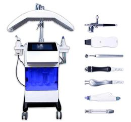 Hoogwaardige hydra -gezichtsbehandeling met LED -licht Hydro Zuurstofstraal Microdermabrasie Equipment Skin Diepe reiniging RF Scrubber Face Lift Wröntel