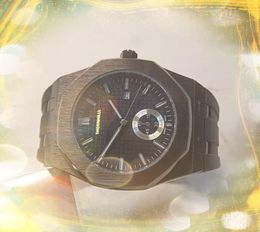 Hoge kwaliteit ICE Out hiphop herenhorloges met grote wijzerplaat 42 mm rubber roestvrij staal quartz klok dag datum tijd kalender armband stopwatch horloge relogio masculino geschenken
