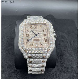 VVS de hielo de alta calidad 1 39.8 mm MOISSANITE Reloj Pass Diamond Tester