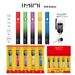 Hoogwaardige iMini AVB 510 Draadbatterij voorverwarming Vaporizer380 650 mAh Variabele spanning E Sigarettenvape Pape Pen E-S-S-S-S-S-S-Lader Fit Atomizer Cartridges Vapers Kits Pod