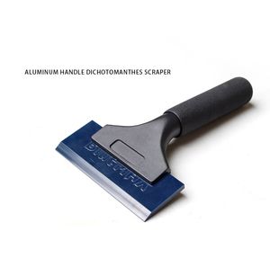 Hoogwaardige geïmporteerde pro power squeegee aluminium handvat dichotomanhes schraper met blauwe max rubberen messen QH-02B