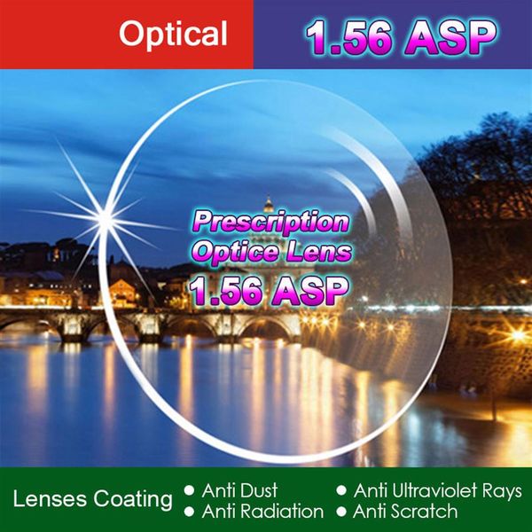 Lentille optique claire à Vision unique, indice de haute qualité 1 56 1 61 1 67 1 74, lentilles de Prescription Anti-UV asphériques HMC 2 pièces 225j