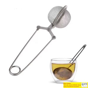 Hoge kwaliteit Infuser 304 Roestvrijstalen bol Mesh Stroeier Koffie Kruid Spice Filter Diffuser Hendle Thee Ball DBC