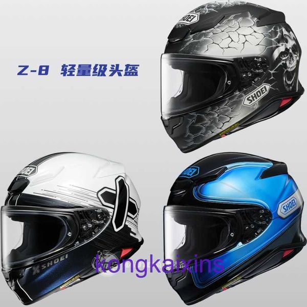 Alta calidad Correo directo de Japón Libre de impuestos SHOEI Z 8 Casco nuevo Mil grúa de papel Blanco y negro MM93 Co marca Limitado Ant X Símbolo