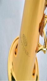 Jupiter de haute qualité JPS547GL B Flat Soprano Saxophone Lacquer Gold Straight Sax Professional Musical Instrument Musical Instrument1744784