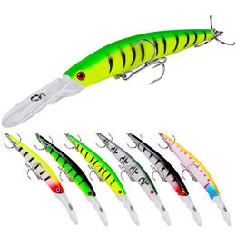 Hoge kwaliteit K1633 15,5 cm 14,5G Visserij Lure Kit Minnow Lures Crank Bait Fishing Tackle Topwater Aas voor basforel zout water/zoetwater 200 st