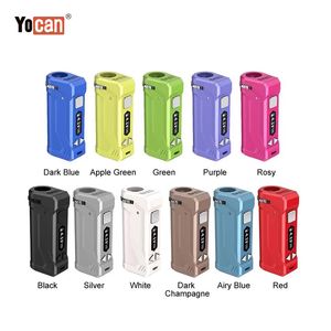 Authentic Yocan UNI Pro Battery 650mAh Preheat VV Mod Voltage Adjustable Diameter for Oil Carts With Magnetic 510 Thread Adapter For Atomizers Genuine