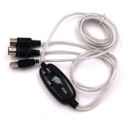 Hoogwaardige toetsenbord naar PC USB MIDI Cable Converter PC naar muziektoetsenbord Noord USB in-out MIDI-interfacekabel