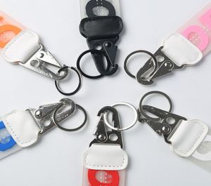 Keychiens de haute qualité Keychiens transparents Jelly Epoxy Keychain Letter Jelly Pendant Jeans Personnalité Pendant Car Keychain Supply Wholesa8112793