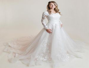 Robes de mariée modestes en tulle