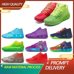 Chaussures de balle Lamelo de haute qualité mb 1 Rick et Morty des chaussures de basket-ball pour hommes Queen City Purple Cat of Melo chaussures de basket-ball melos mb 2 baskets basses chaussure pour enfants Sneakers