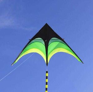 Hoge kwaliteit grote delta -vliegers staarten met handvat buitenspeelgoed voor kinderen vliegers nylon ripstop albatross kite fabriek