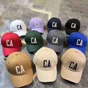 Hoge kwaliteit grote hoofdomtrek CA Letter Soft Top Baseball Paren Koreaanse versie Trendy Ins Show Face Small Duckbill Cap voor vrouwelijke zomer