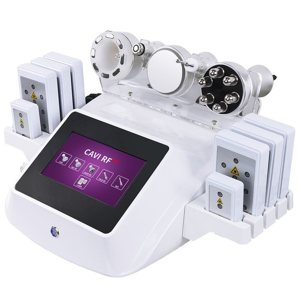 Corps professionnel de système de vide de cavitation ultrasonique amincissant la machine de beauté laser Lipo 6 en 1