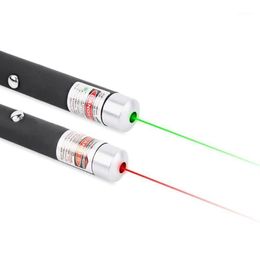Pointeur Laser de haute qualité rouge vert 5mW puissant 500M stylo torche LED professionnel faisceau lumineux Visible pour l'enseignement 1241v