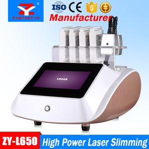 Hoge kwaliteit laser slanke spa apparatuur 6 pads 650nm lipo laser afslanken gewichtsverlies huidverzorging laser schoonheid machine