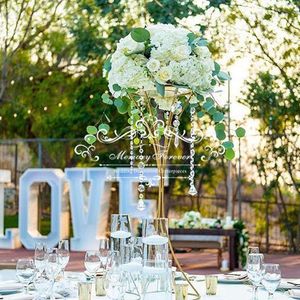 Haute qualité dernières pièces maîtresses de Table de mariage centres de Table décoration support de fleurs Vases décoratifs pour mariage