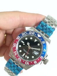 Hoge kwaliteit Laatste Versi 6 Stijl Luxe Hoge Kwaliteit Horloge 40mm Keramische Bezel GMT 126710 ASIA 2813 Movement Automatic Mens Watch