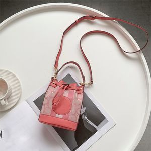 Hoge kwaliteit leren tas Designer Bag Womens Mini Bucket Bag handtas Schoudertas Klassieke draagtas crossbody tas Tas met trekkoord Make-up tas telefoontas