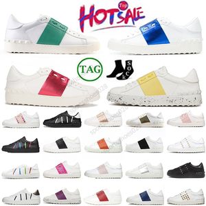 Chaussures habillées en cuir de haute qualité ouvertes pour un changement Designer Low Caoutchouc Mocassins Chaussures décontractées Or Rouge Noir Violet Baskets Baskets de plein air Jogging Designer Sports