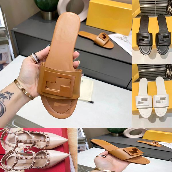 Sandalias de diseñador Zapatos de tacón alto para mujer Moda europea Lujo importado Cuero genuino Mujer tiene etiqueta Zapatillas femeninas Goma