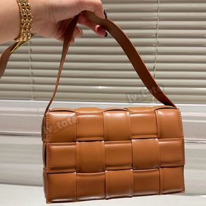 Hoogwaardige lederen voering Cassette Crossbody tas voor vrouwelijke Designer Luxe handtas geweven draagtassen schoudermekerd 22 cm
