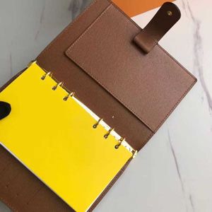 Hoge kwaliteit lederen notebook tas houder creditcard cover boek cover designer portemonnee notebook met stofzak