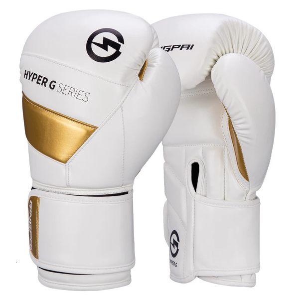 Gants de boxe en cuir de haute qualité, résistants à l'usure et respirants, pour l'entraînement Sanda, gants de Combat de protection épais 240115
