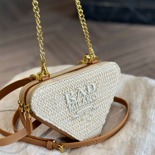 Bolsos de cuero de alta calidad para mujeres de moda diseñador de lujo bolso de hombro de mano de lujo cadena de crochet billetera