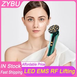 LED-LED LED LED-schoonheid Anti-workelen voor huid Verjonging LED Fototherapie Facial Massager RF Ultrasone EMS Face Lift Skin Trapping Vibrerende Massage