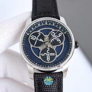 Montre automatique en acier pour hommes, édition limitée de haute qualité, cadran en aventurine, disque rotatif de la planète, miroir saphir super luminescent, montres de grand nom