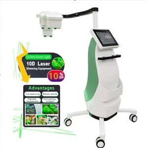 Hoge kwaliteit Lipo Laser Groene laser Afslankmachine 10D Laserlichten pijnloos Vetverwijdering Body Slim 532nm diodelaser gewichtsverlies Pathologie Machine