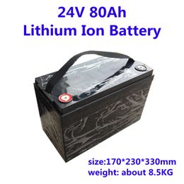 Batería de iones de litio de alta calidad, 24V, 80Ah, baterías recargables personalizadas con 7s BMS para e-bike, electrodomésticos, energía Solar