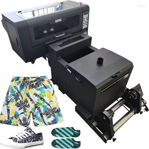 Logotipo de alta calidad Shaker Máquina de impresión en polvo A3 Impresora de película para mascotas Horno Inkjet Dtf