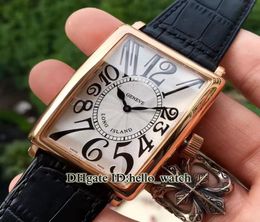 Classique longue de haute qualité 1200 SC WHTIE DIAL MENSE AUTOMATIQUE ROSE ROSE GOLD CASE STRAP DE CUIR NOUVELLES NOUVELLES GESTIONS2339762