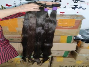 Cheveux longs de haute qualité 38 40 42 44 pouces cheveux bruts vietnamiens non transformés 3 bundleslot super weave9829553