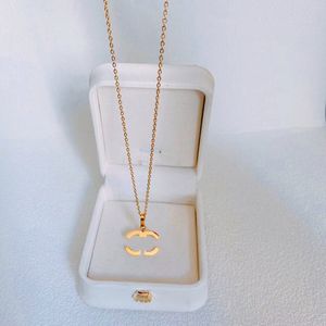 Hoge kwaliteit liefdesgeschenken ketting mode en high-end diamanten kettingen designer merk hanger ketting kerst luxe merk sieraden bruiloft cadeau ketting