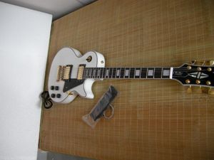 Free shipping High-quality LP custom WHITE Electric Guitar WITH CASE in stock