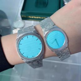 Reloj mecánico automático de lujo de alta calidad para mujer, elegante reloj de pulsera con esfera informal de cristal Hardlex de 30mm y 38mm, sin caja