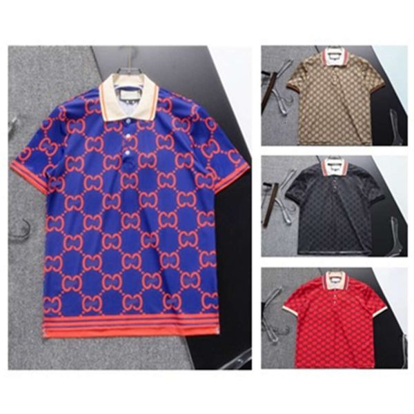 Brand de luxe de haute qualité Men designer classique Color Business Mens Polo Polo Top Top Play Fashion Shirt Clothing Anime T-shirt M-3XL Lulusup