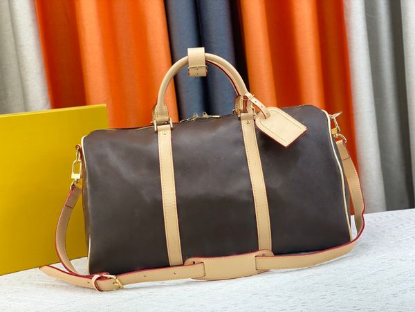 Designer de luxe de haute qualité Keepall classique hommes et femmes imprimé sac de voyage à carreaux sac à main de sport sac à bandoulière sac à bandoulière 50 cm 41416