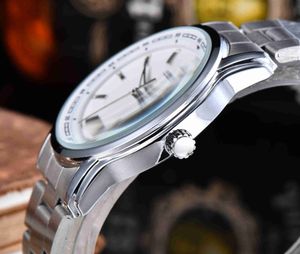 Montre de mode de luxe de haute qualité avec affichage du mouvement à quartz semaine et calendrier bracelet en acier style minimaliste montre pour hommes 324w