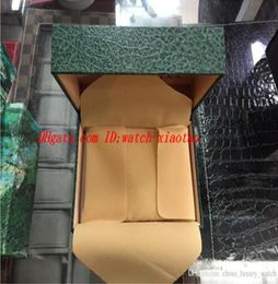 Vert de luxe de haute qualité avec boîte d'origine Boîte en bois Boîte Papiers Carte Boxescases Box Box7564444