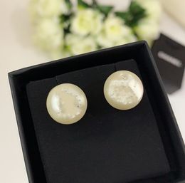 Créateur de bijoux de luxe de haute qualité pour boucles d'oreilles en perles pour femmes, bijoux de fête de mariage, cadeau de saint-valentin, cadeau de fête des mères, boucles d'oreilles élégantes